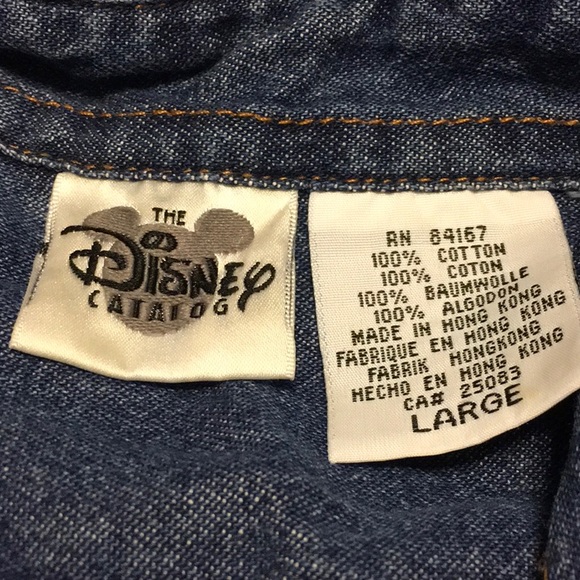 EUC,Disney Winnie the Pooh and Friends,LS,DENIM,SZ. LARGE, EMBROIDERED - Picture 2 of 6